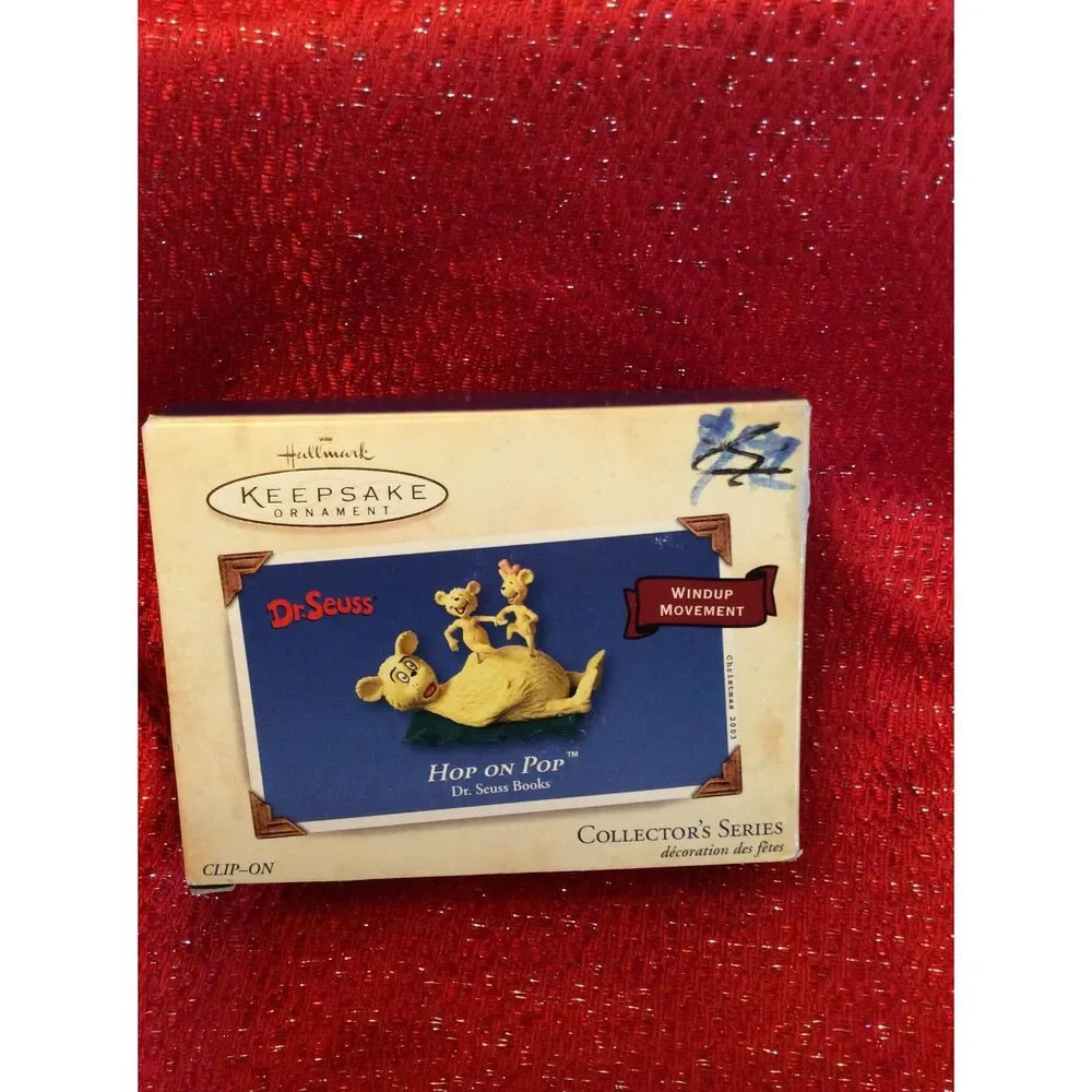 Hop on Pop Dr. Seuss Hallmark Ornament Windup Collectors